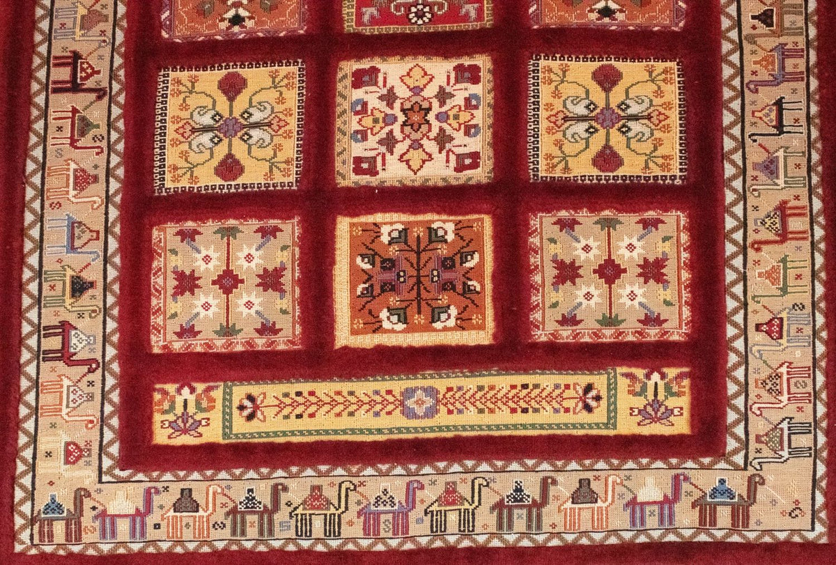 Perserteppich - Nomadic 148 x 105 cm - rot