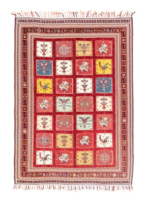 Perserteppich - Nomadic 170 x 120 cm - rot