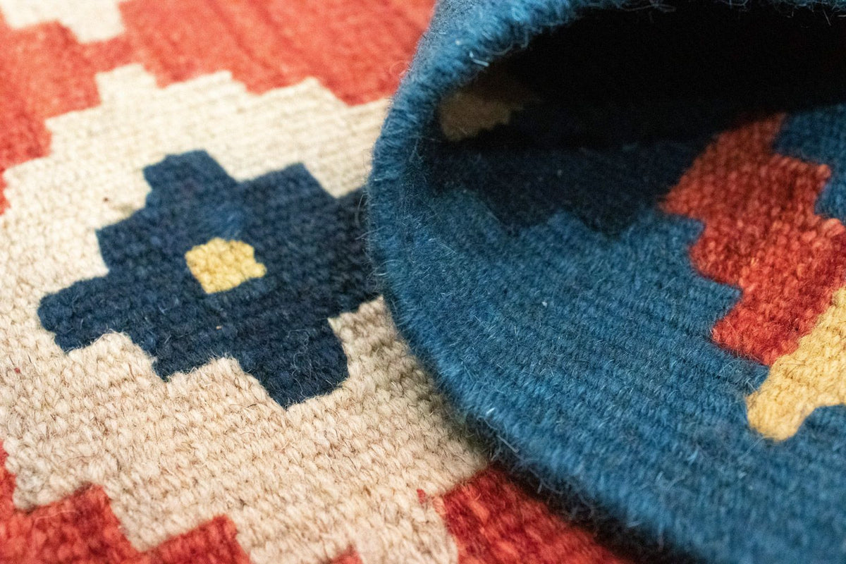 Kelim Teppich - Splash 87 x 62 cm - mehrfarbig