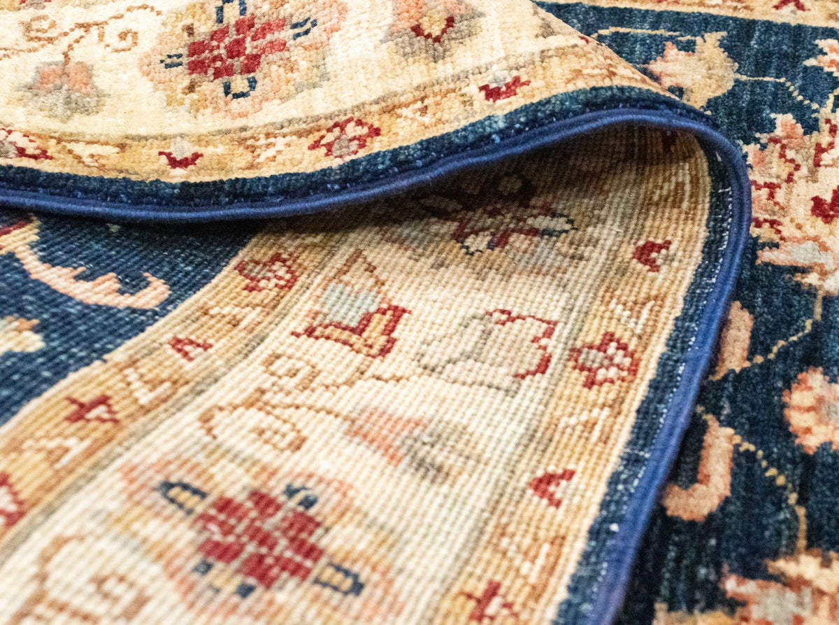 Ziegler Teppich 250 x 81 cm - blau