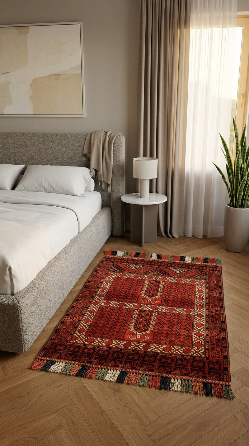 Afghan Teppich 174x118cm - Orientteppich