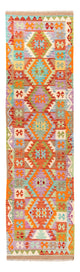 Kelim Maimene Teppich 300x82cm - Wollteppich