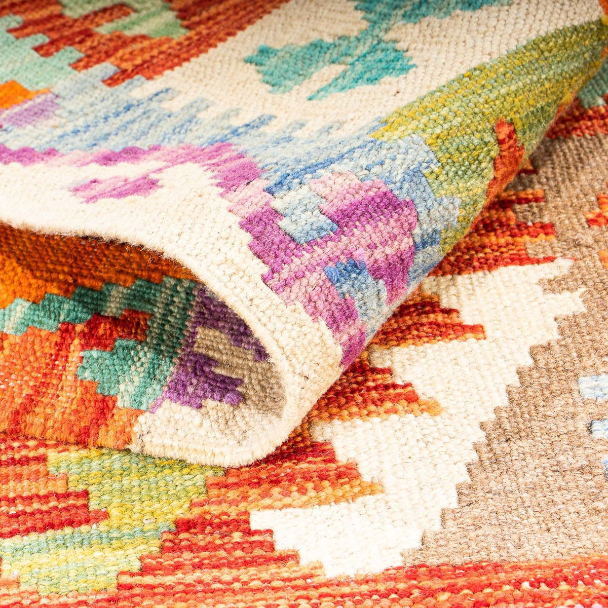 Kelim Teppich - Splash 300 x 82 cm