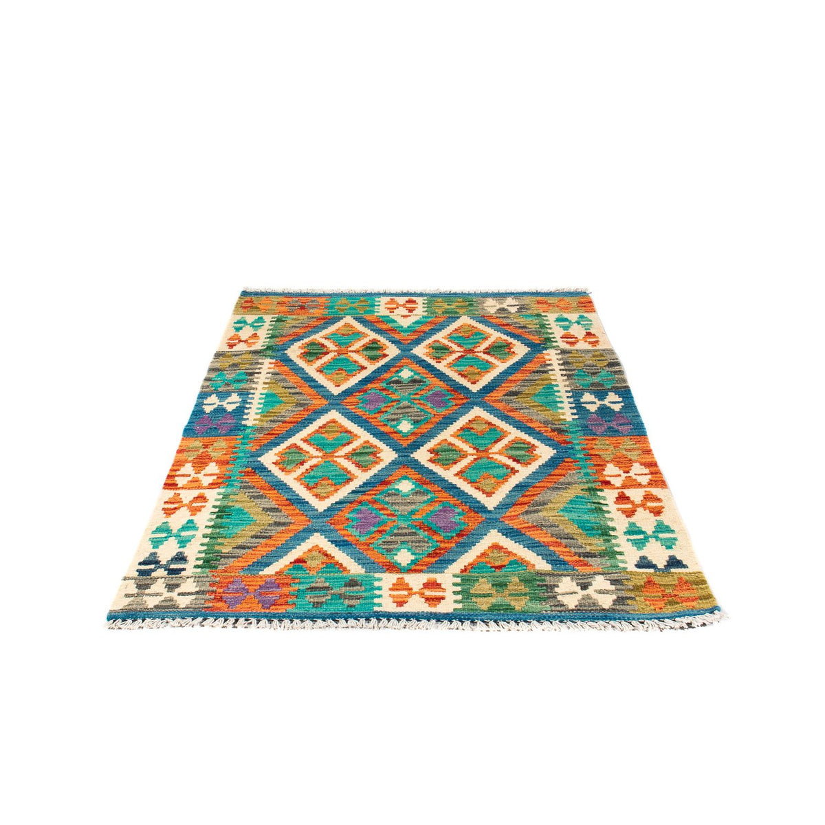 Kelim Teppich - Splash 115 x 92 cm