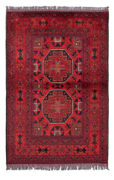 Khal Mohammadi Teppich 102x146cm - Orientteppich - dunkelrot
