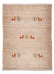 Gabbeh Teppich - Loribaft Perser 60 x 40 cm - hellchoco