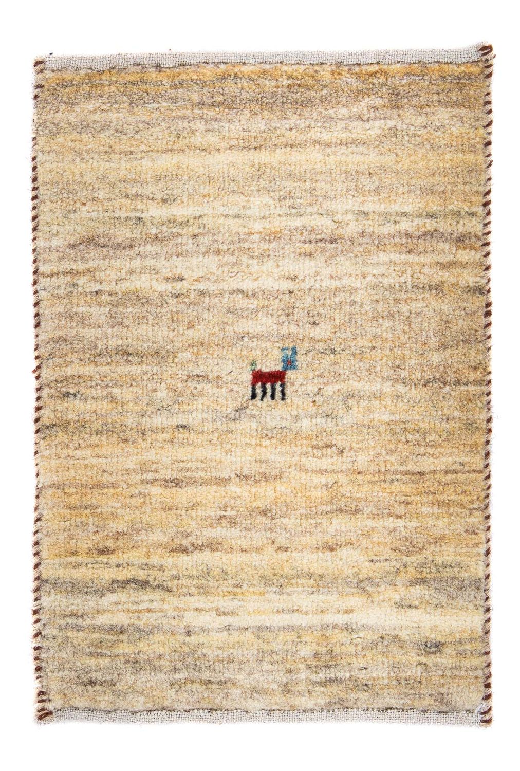 Gabbeh Teppich - Loribaft Perser 60 x 40 cm - beige