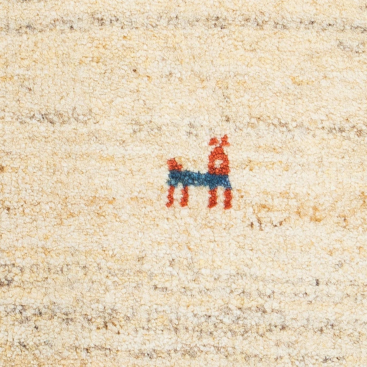 Gabbeh Teppich - Loribaft Perser 60 x 40 cm - beige