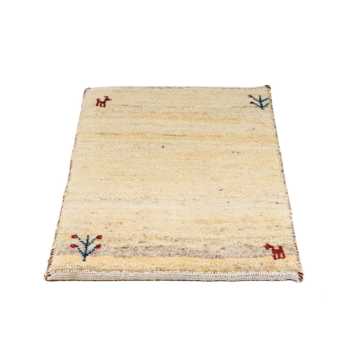 Gabbeh Teppich - Loribaft Perser 60 x 40 cm - beige