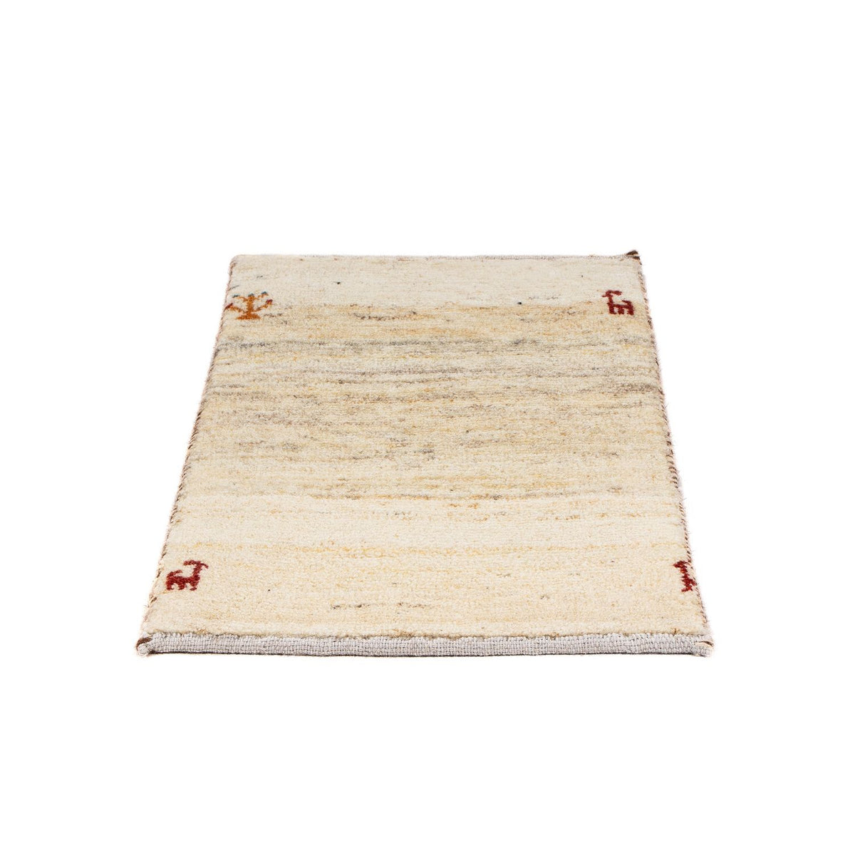 Gabbeh Teppich - Loribaft Perser 60 x 40 cm - beige