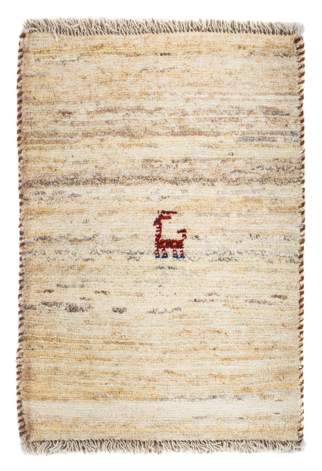 Gabbeh Teppich - Perser 60 x 40 cm - beige
