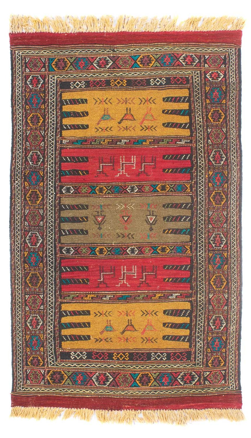 Kelim Teppich - Oriental - 170 x 100 cm - mehrfarbig