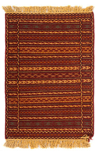 Kelim Teppich - Oriental - 90 x 60 cm - mehrfarbig