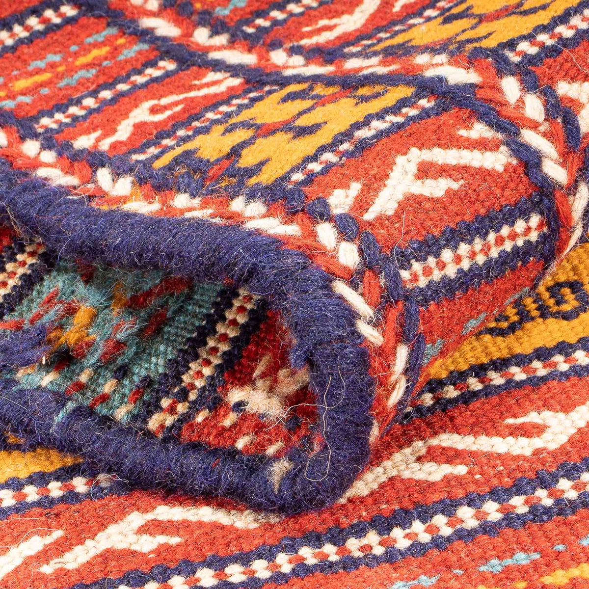 Läufer Kelim - Oriental - 200 x 70 cm - mehrfarbig