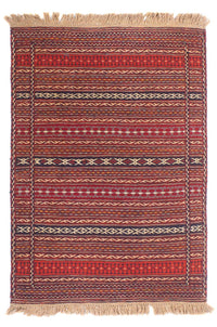 Kelim Teppich - Oriental - 150 x 100 cm - mehrfarbig