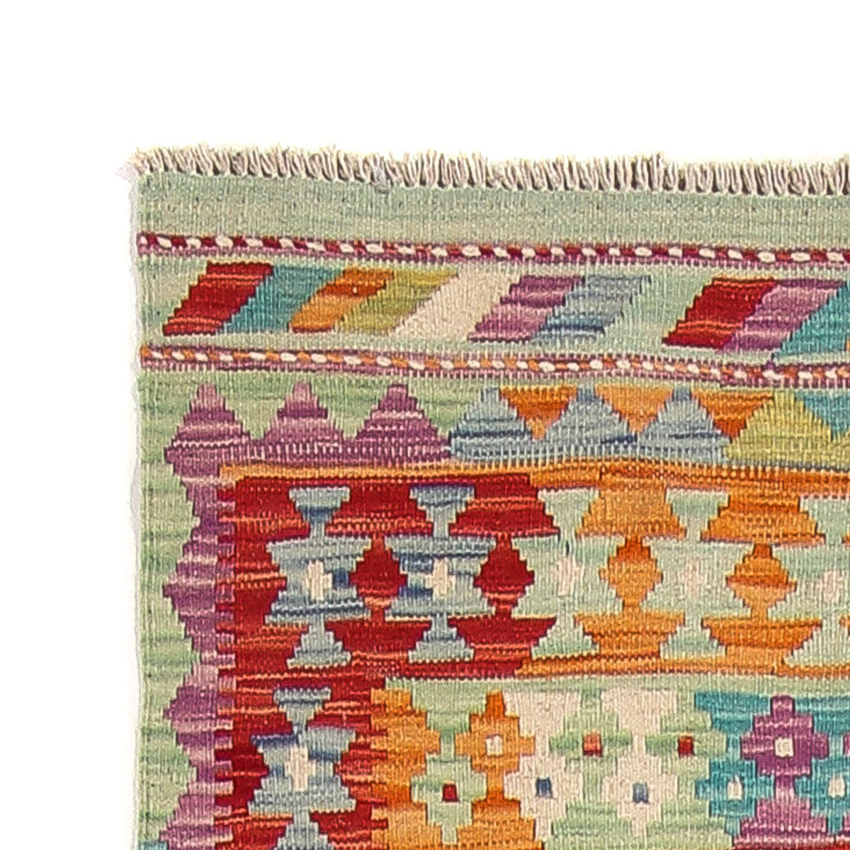 Läufer Kelim - Splash - 309 x 84 cm - mehrfarbig