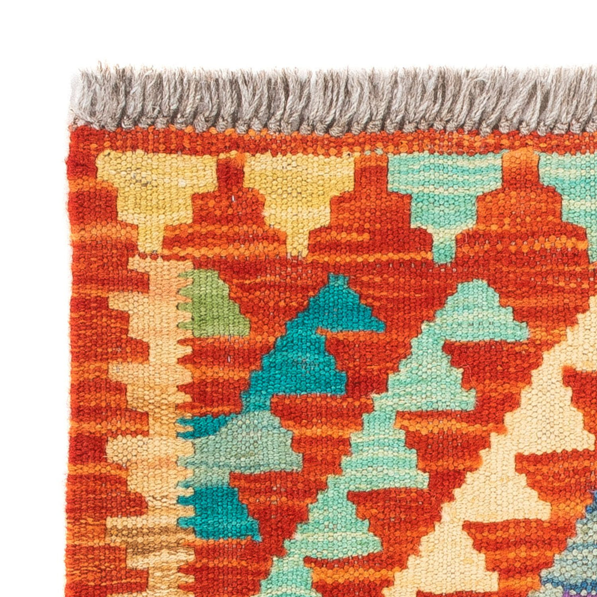Kelim Teppich - Splash quadratisch  - 52 x 50 cm - mehrfarbig