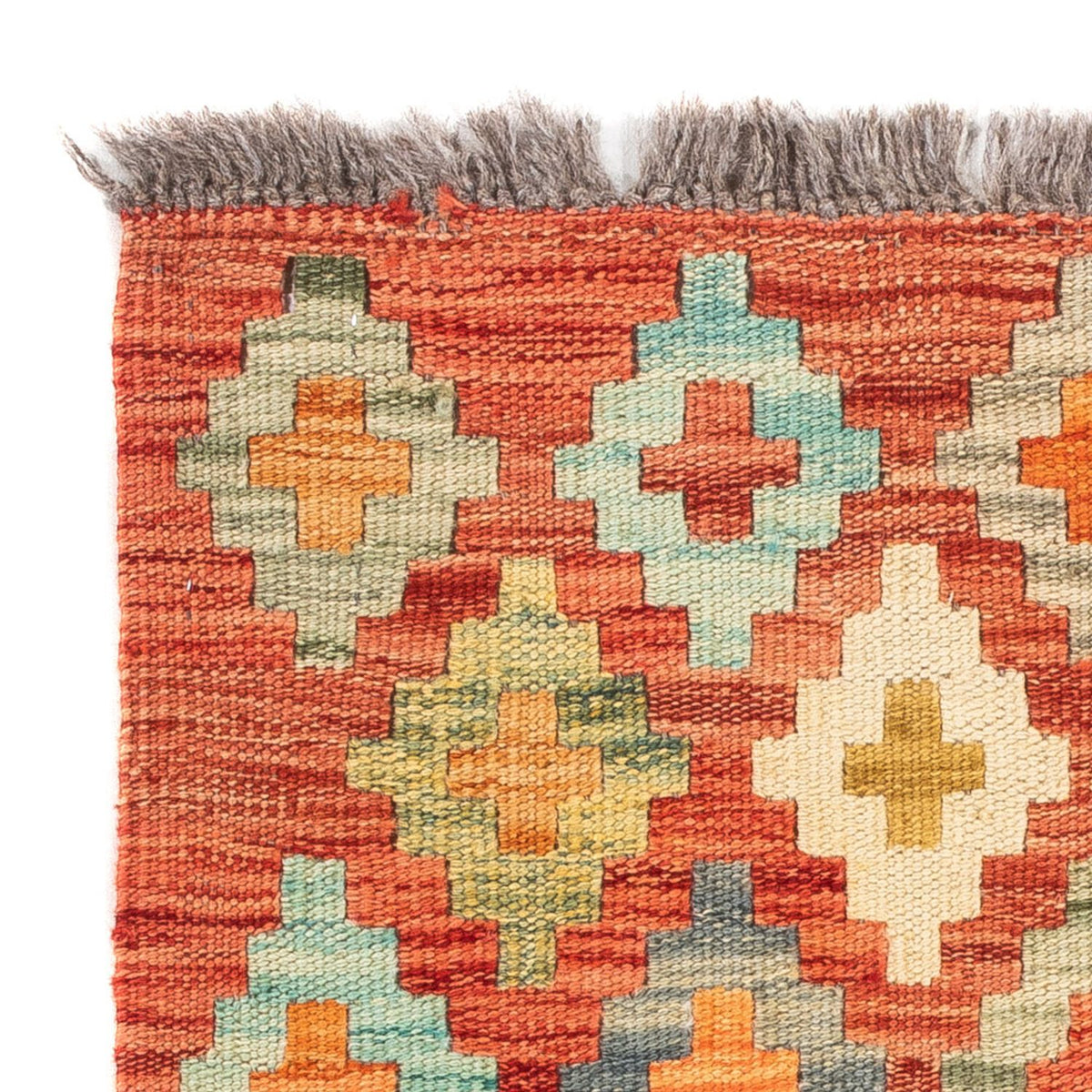 Kelim Teppich - Splash quadratisch  - 52 x 50 cm - mehrfarbig