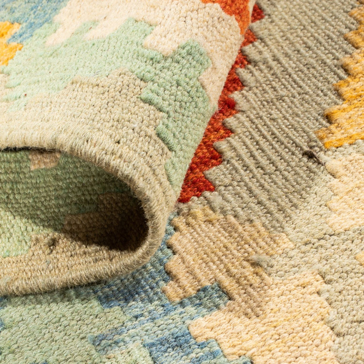 Kelim Teppich - Splash - 89 x 63 cm - mehrfarbig