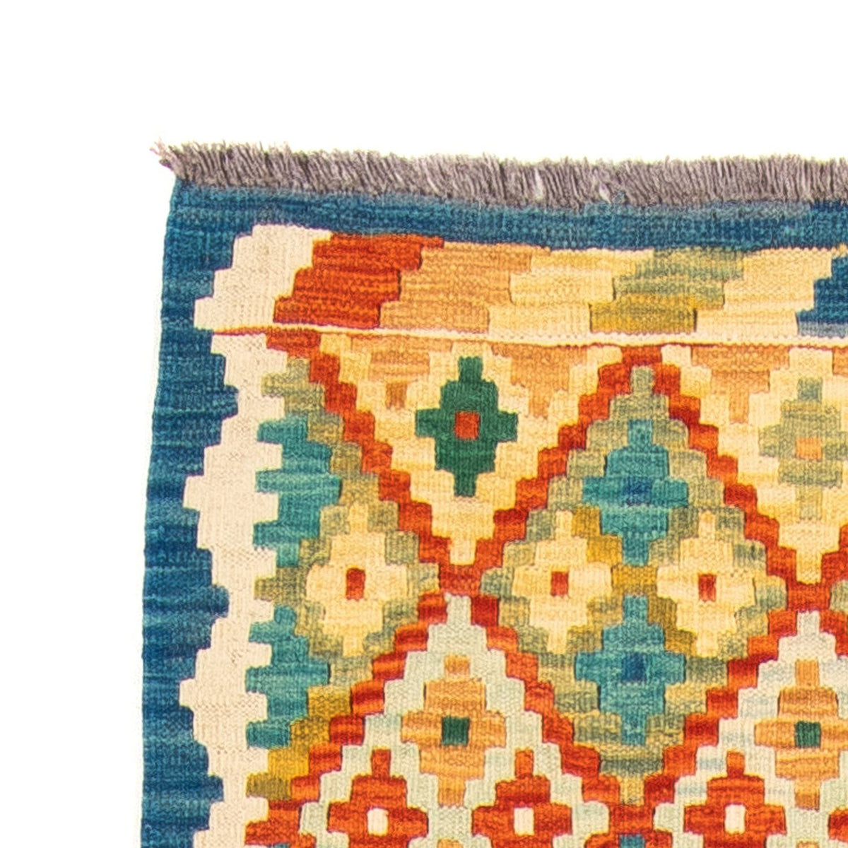 Läufer Kelim - Splash - 297 x 80 cm - mehrfarbig