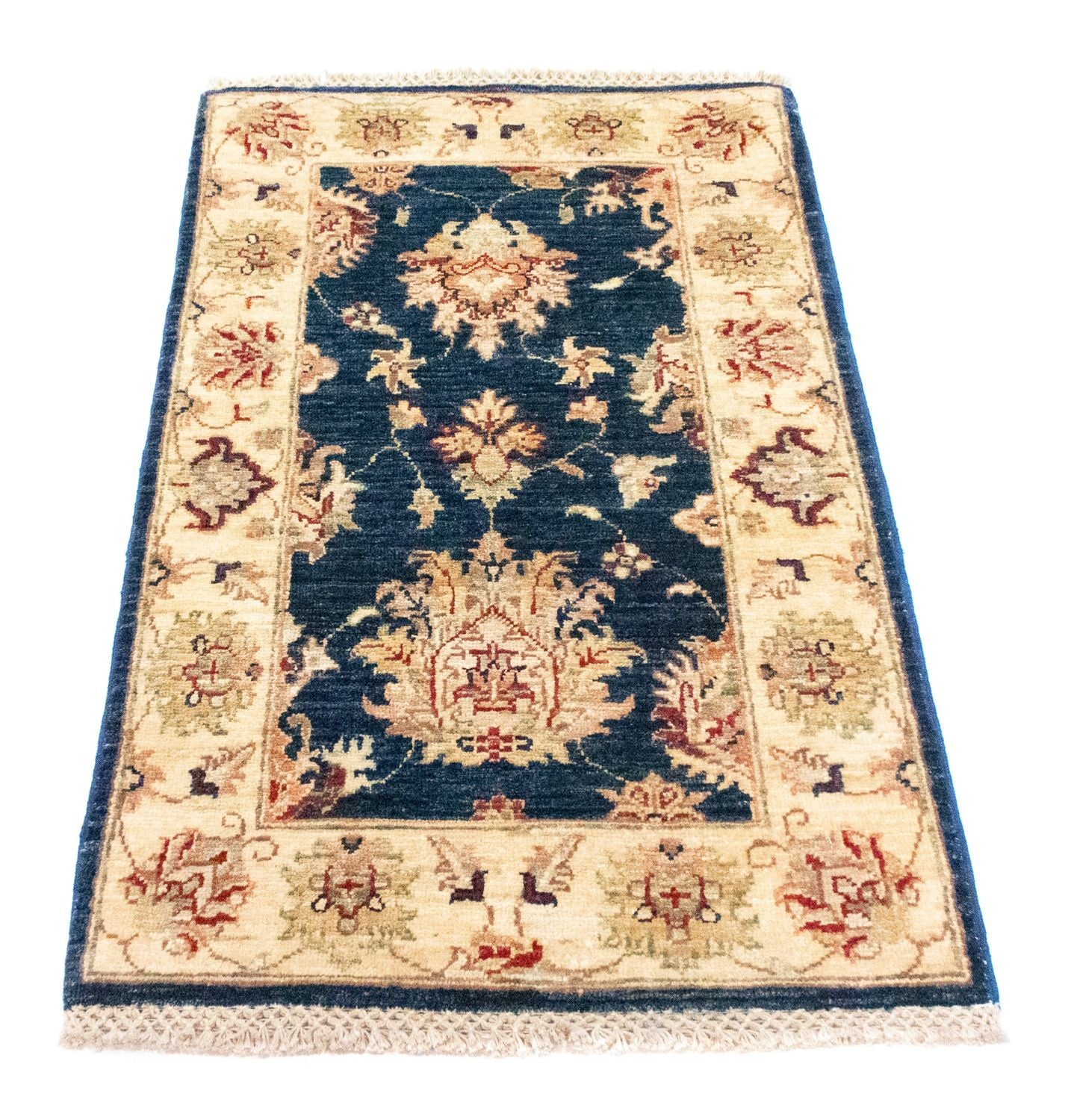 Ziegler Teppich 102 x 60 cm - blau