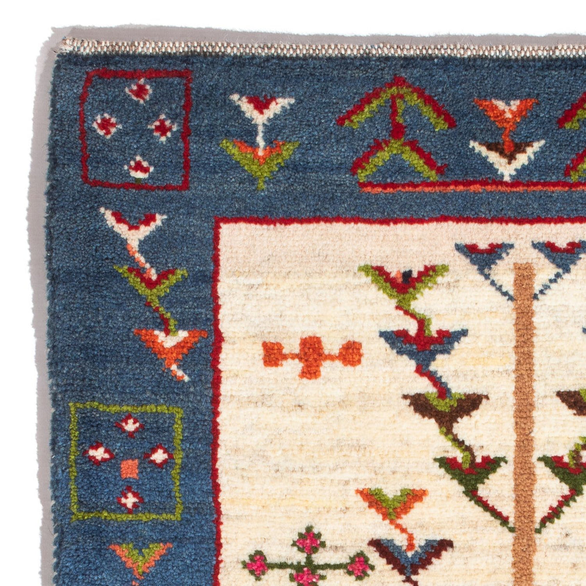 Gabbeh Persisch Teppich 63x92cm - Perserteppich Wollteppich