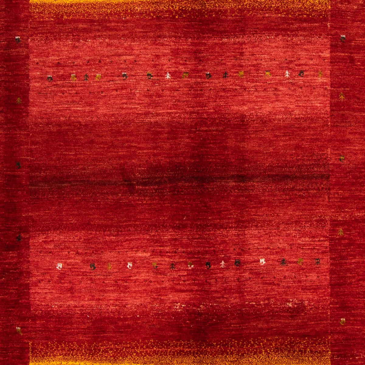 Gabbeh Teppich - Loribaft Perser - 347 x 257 cm - rot