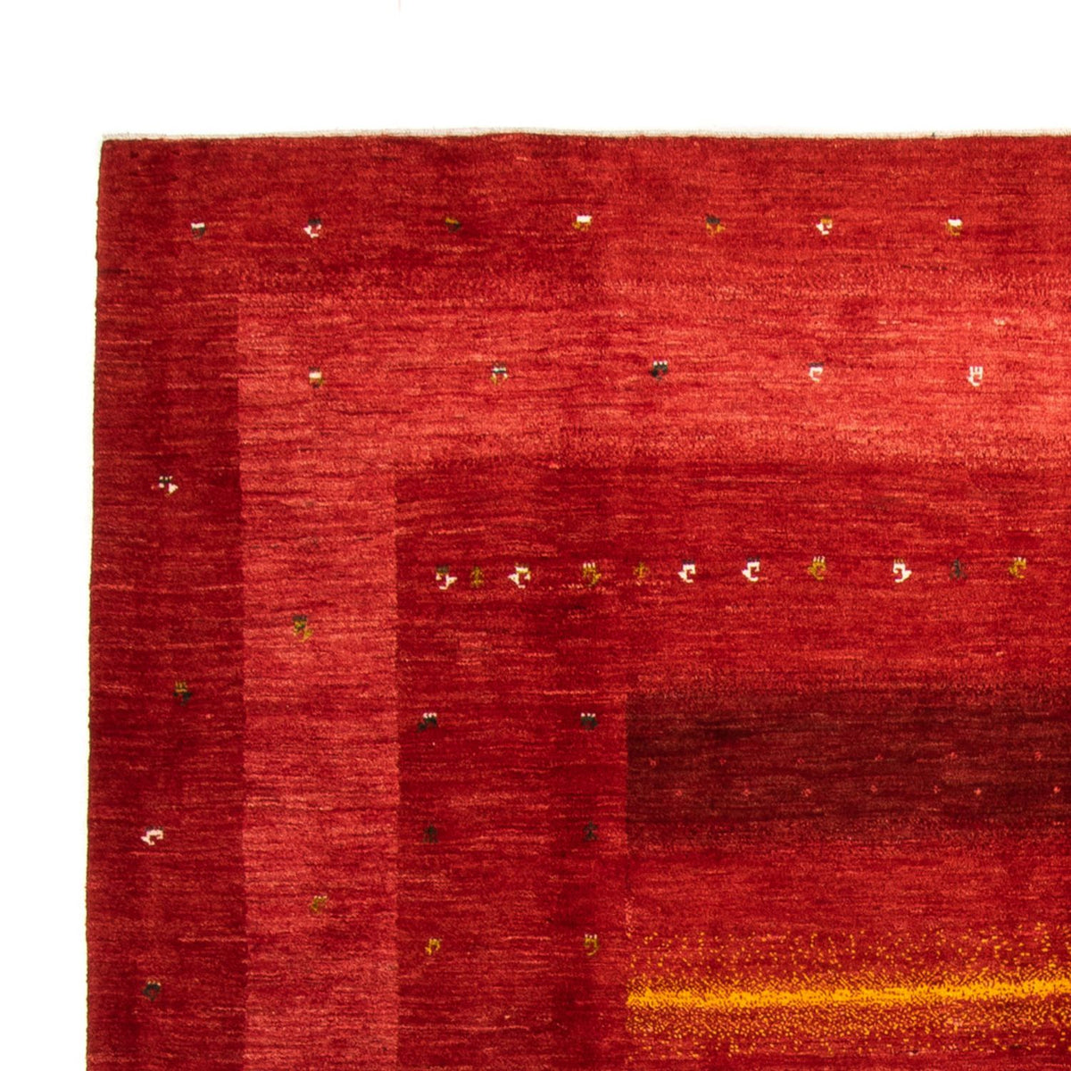 Gabbeh Teppich - Loribaft Perser - 347 x 257 cm - rot