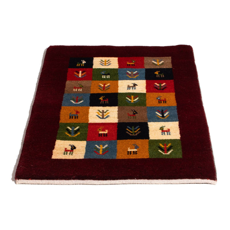 Gabbeh Teppich - Perser - 88 x 61 cm - mehrfarbig