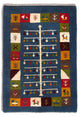 Gabbeh Persisch Teppich 90x62cm - Perserteppich Wollteppich