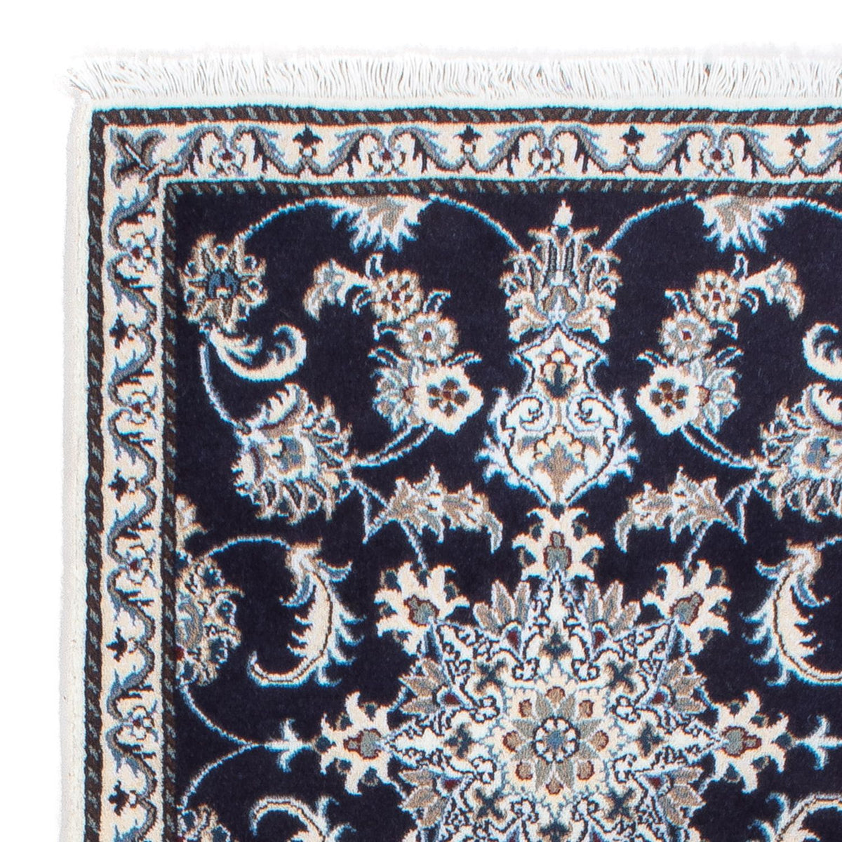 Nain - 12La Teppich 76x196cm - Perserteppich - dunkelblau