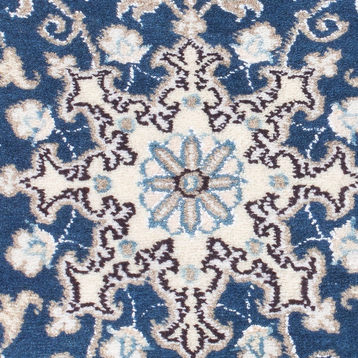 Perserteppich - Nain - 90 x 60 cm - blau