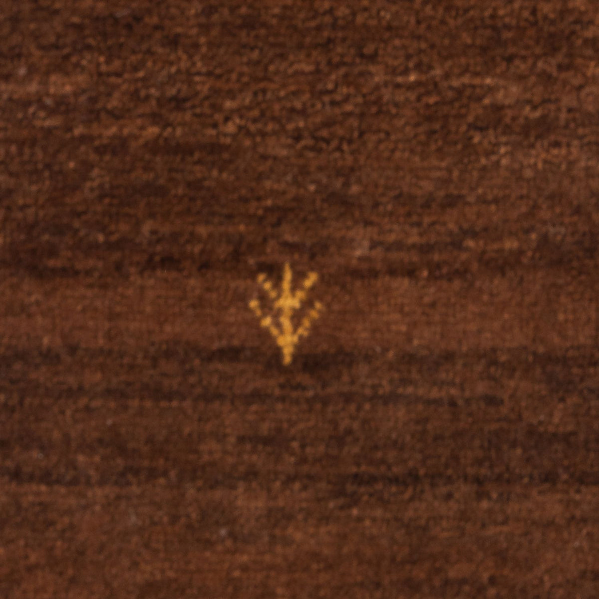 Gabbeh Teppich - Perser - 60 x 40 cm - dunkelcamel