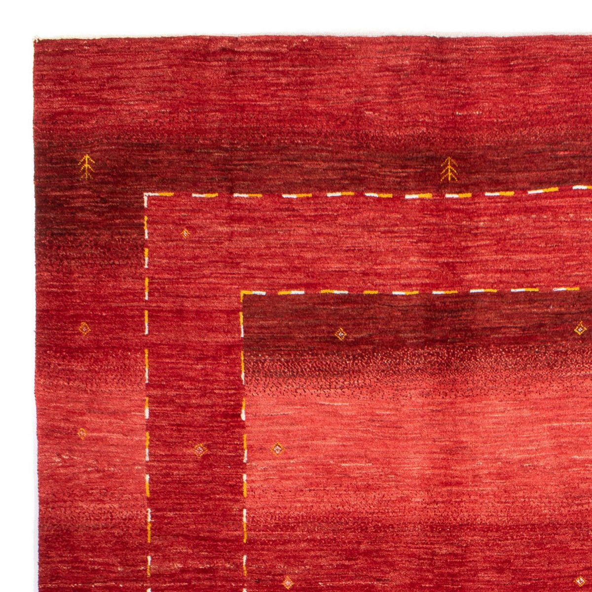 Gabbeh Teppich - Perser - 253 x 177 cm - rot