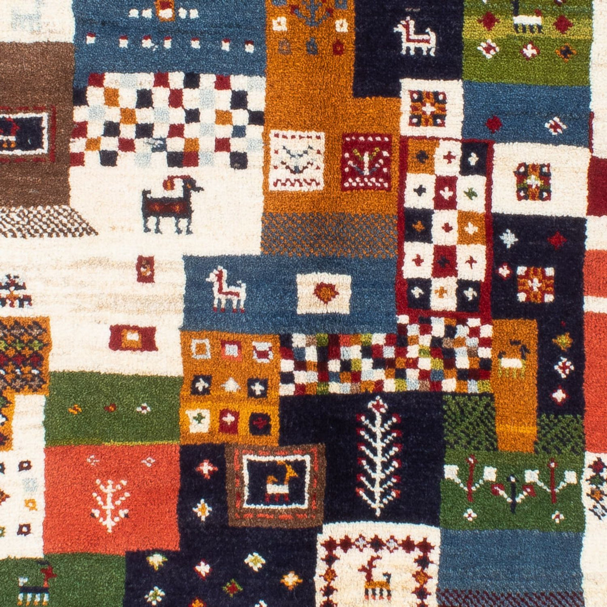 Gabbeh Teppich - Perser - 197 x 156 cm - blau