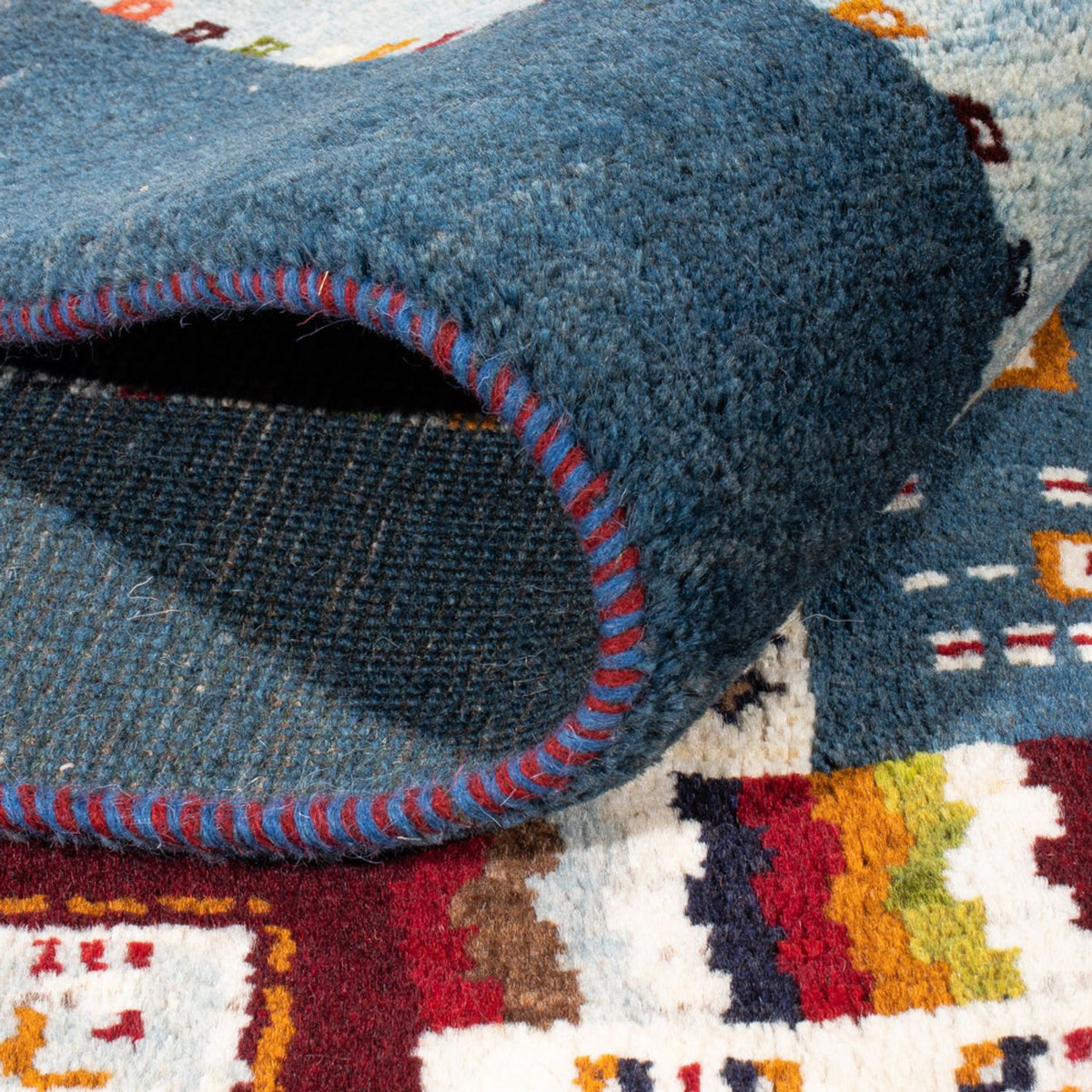 Gabbeh Teppich - Perser - 197 x 156 cm - blau