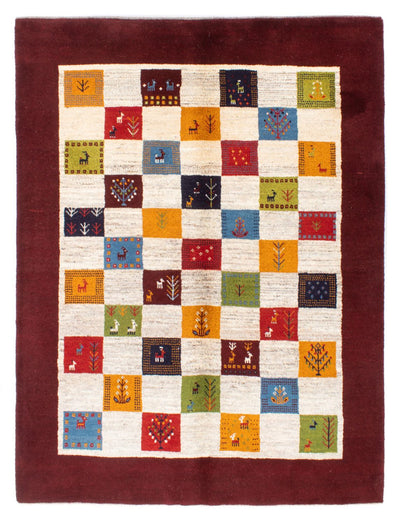Gabbeh Persisch Teppich 155x197cm - Perserteppich Wollteppich