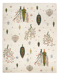 Gabbeh Teppich - Loribaft Perser - 198 x 155 cm - natur