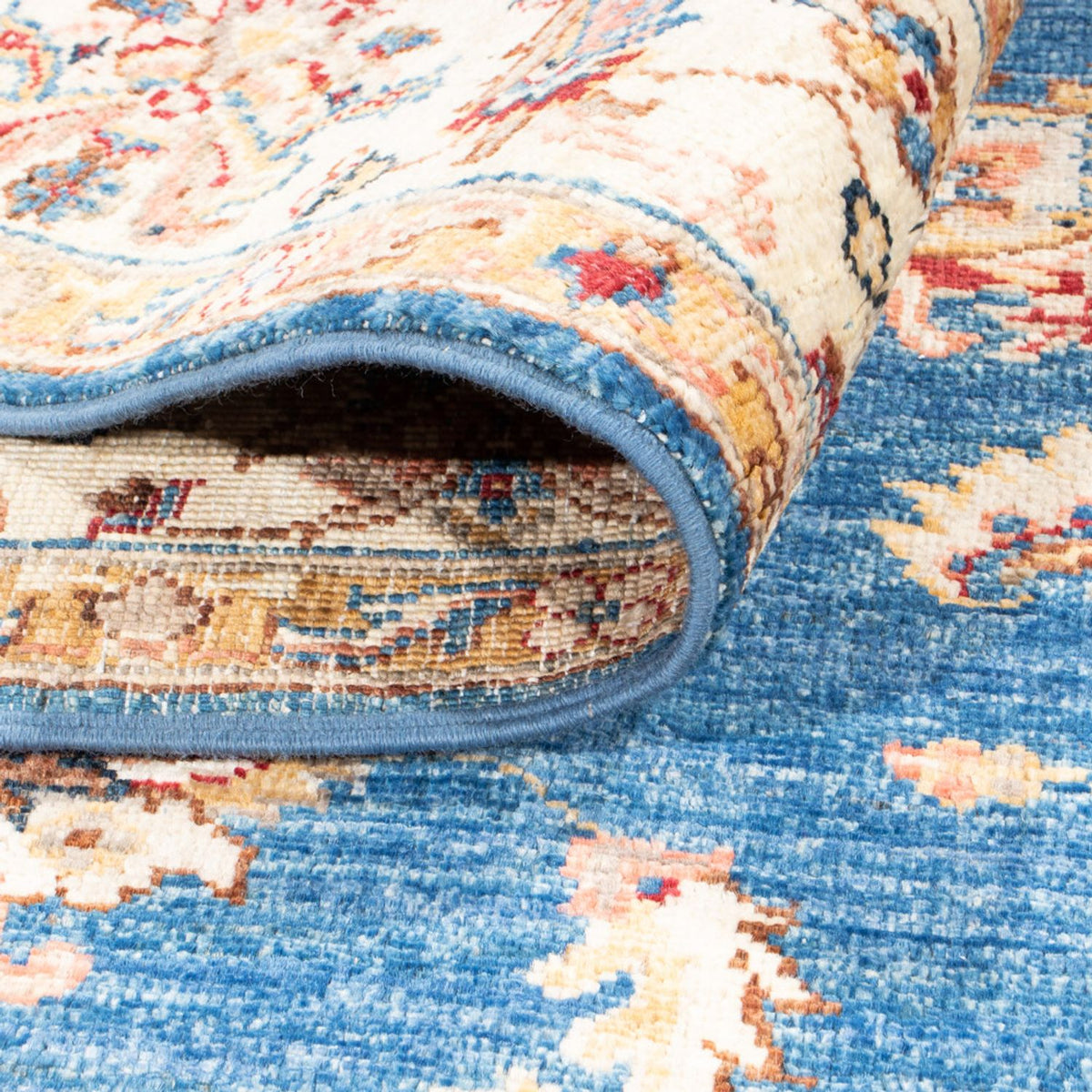 Ziegler Teppich - 212 x 150 cm - blau