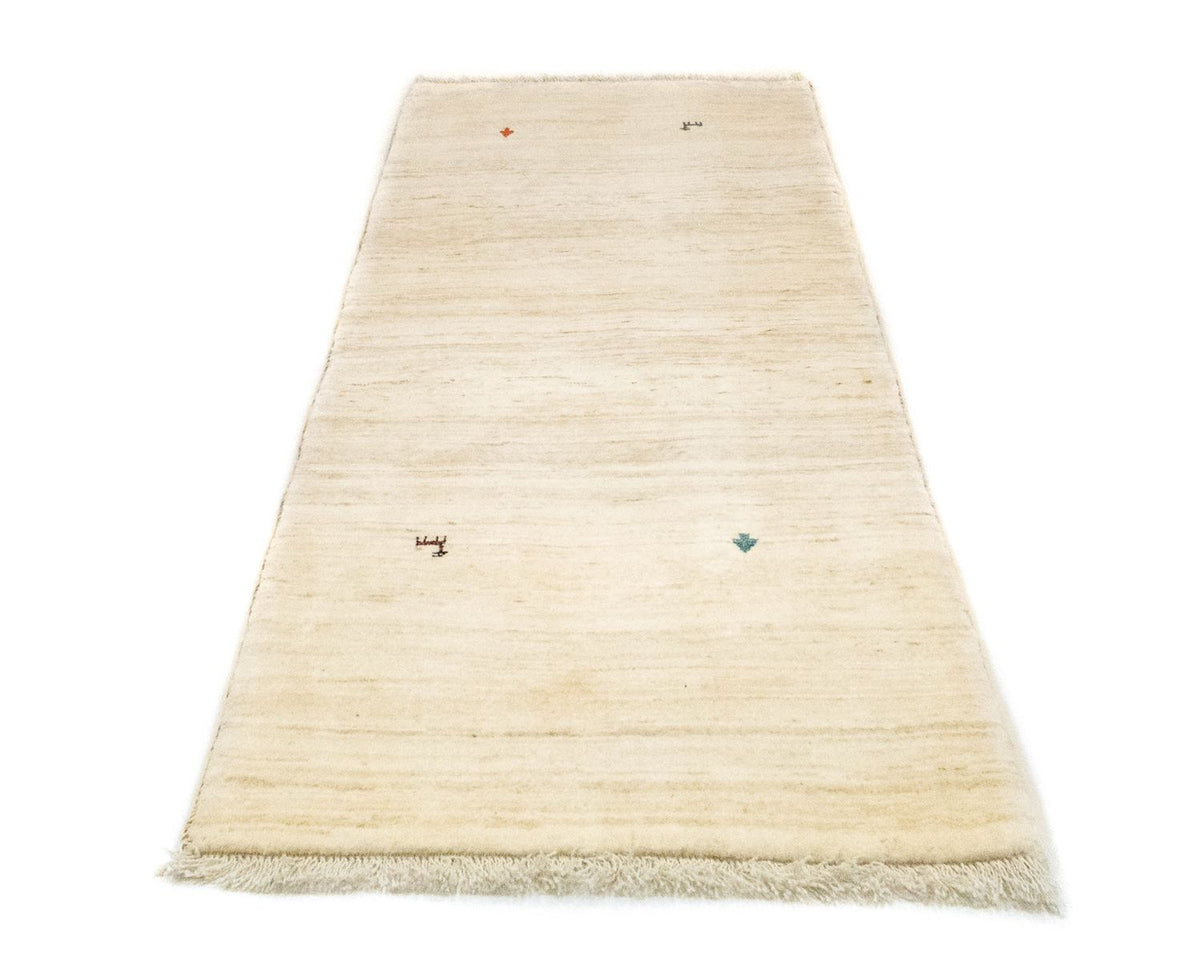 Gabbeh Teppich - Perser 202 x 75 cm - beige