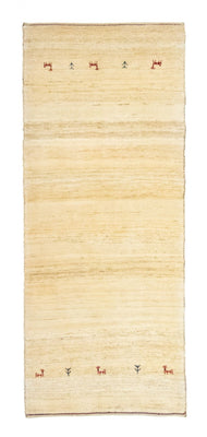 Gabbeh Teppich - Perser 215 x 75 cm - beige