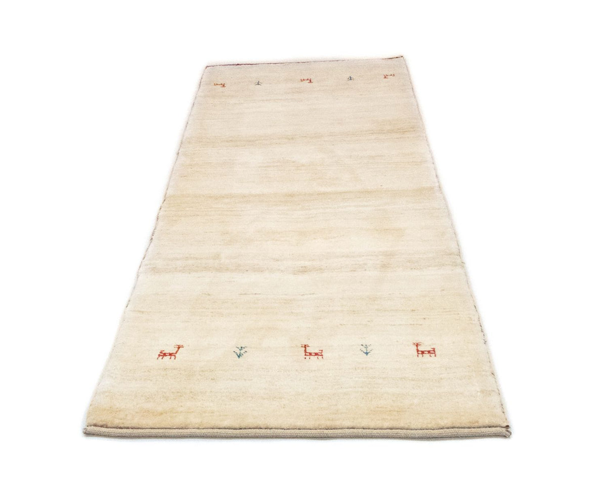 Gabbeh Teppich - Perser 215 x 75 cm - beige