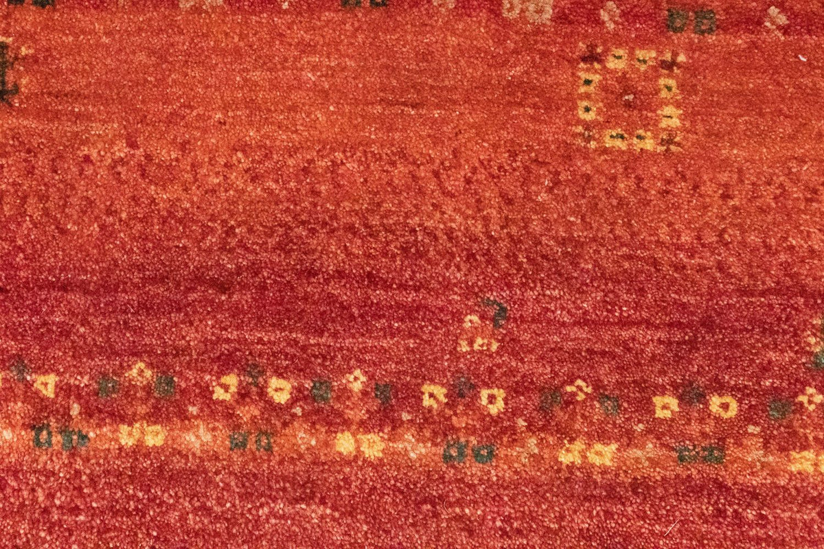 Gabbeh Teppich - Perser 215 x 75 cm - rot