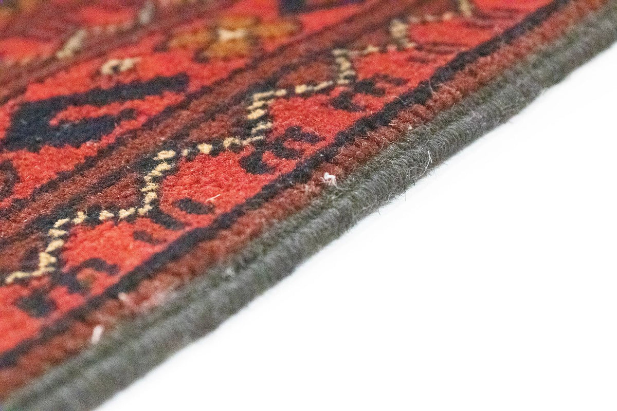 Afghan Teppich - Kunduz 298 x 79 cm - rot