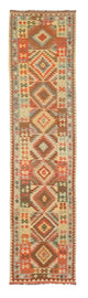 Kelim Afghan Teppich 395x84cm