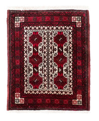 Belutsch Teppich 78 x 63 cm - rot