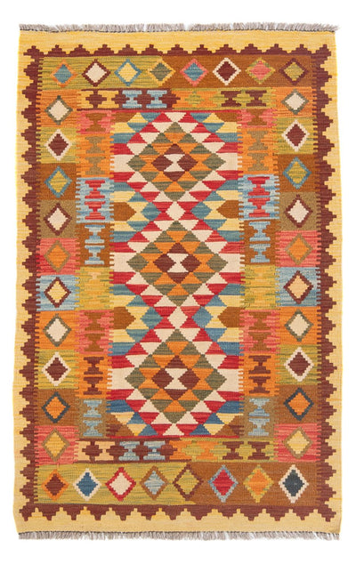 Kelim Maimene Teppich 101x162cm - Wollteppich