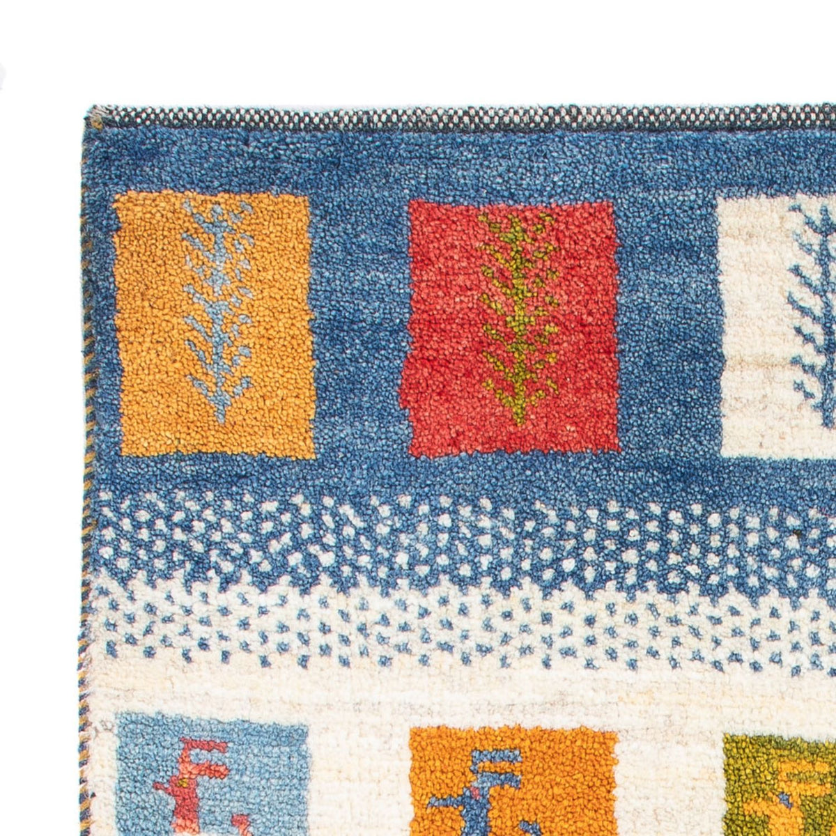 Gabbeh Persisch Teppich 60x90cm - Perserteppich Wollteppich