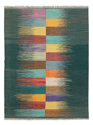 Kelim Teppich - Trendy - 201 x 143 cm - mehrfarbig