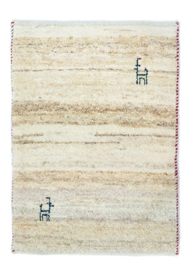 Gabbeh Teppich - Perser 60 x 40 cm - beige